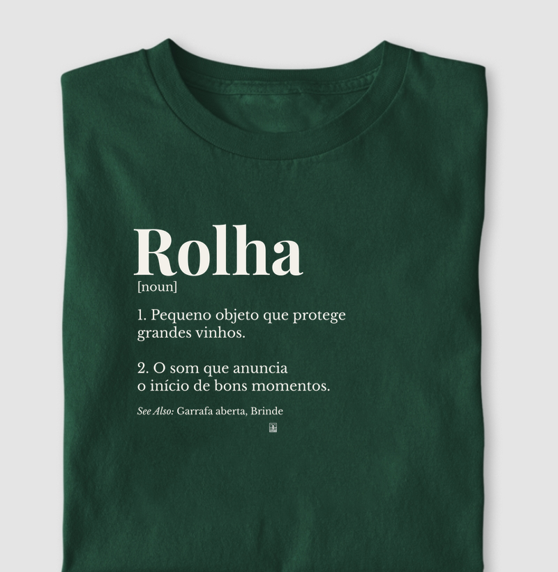 Camiseta Rolha — Wine Dictionary