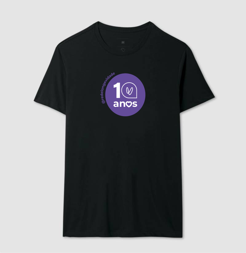 10 anos - balão cor roxo - centralizado -  @redelongevidade