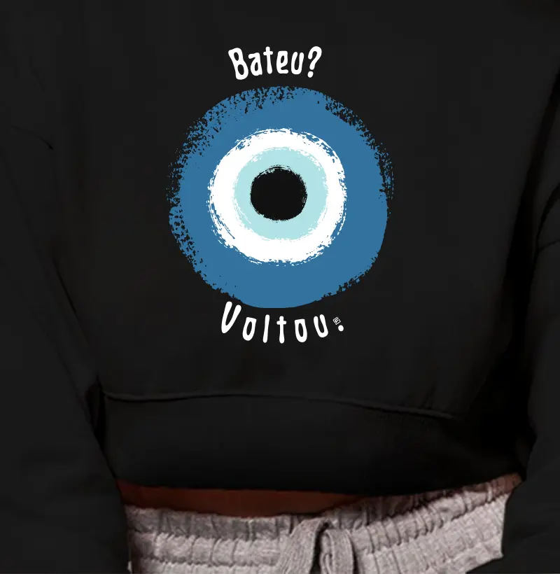 Cropped Moletom Bateu? Voltou