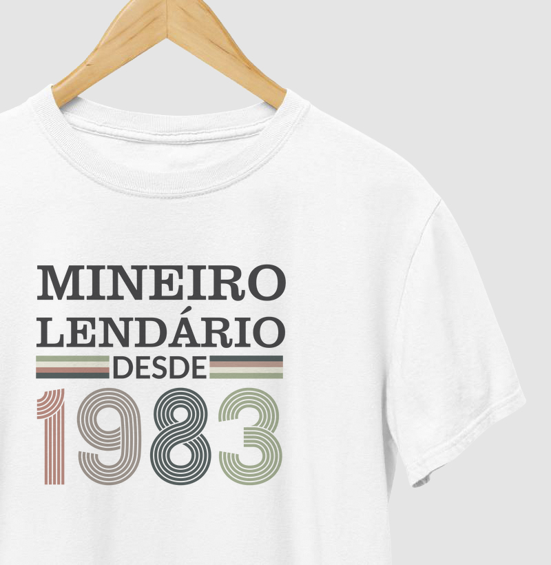 Camiseta Mineiro Lendário desde 1983 | Para personalizar 👉ANTES DA COMPRA👈 chame no WhatsApp
