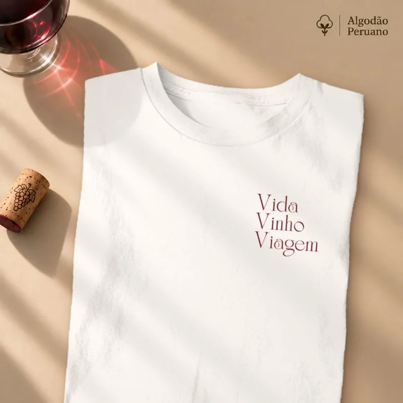 Camiseta Vinho - Os 3 V´s da Vida
