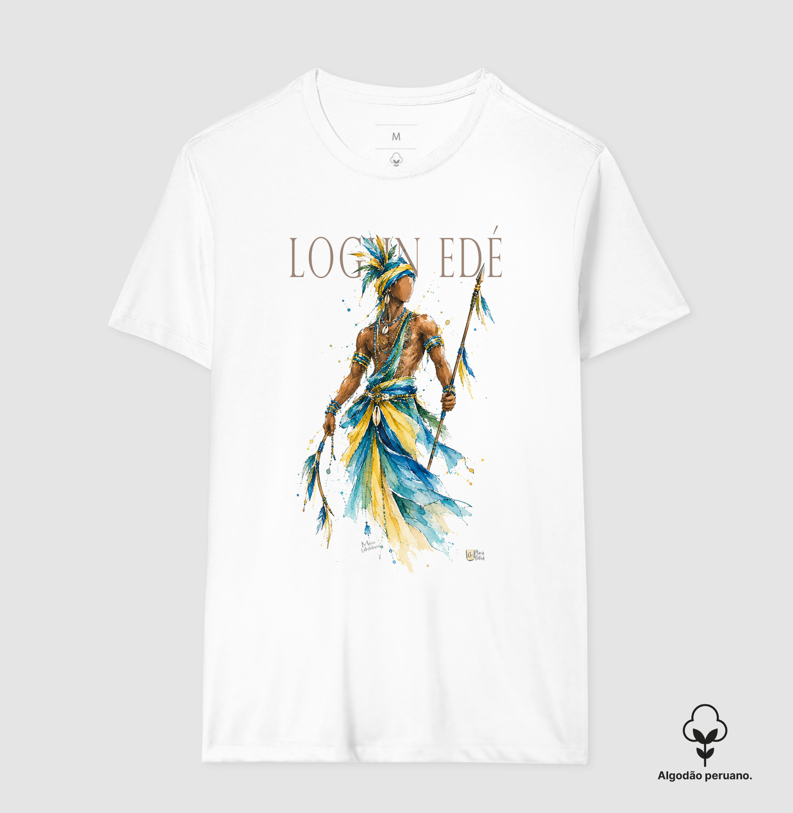 Logun Edé I Orixás Maria Patuá - Camiseta Algodão Peruano