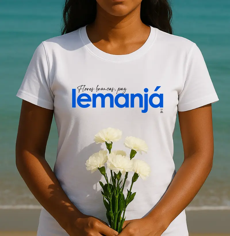 Flores brancas, paz e Iemanjá