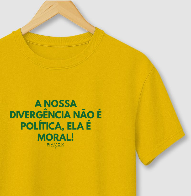 A nossa divergência não é politica, ela é moral!
