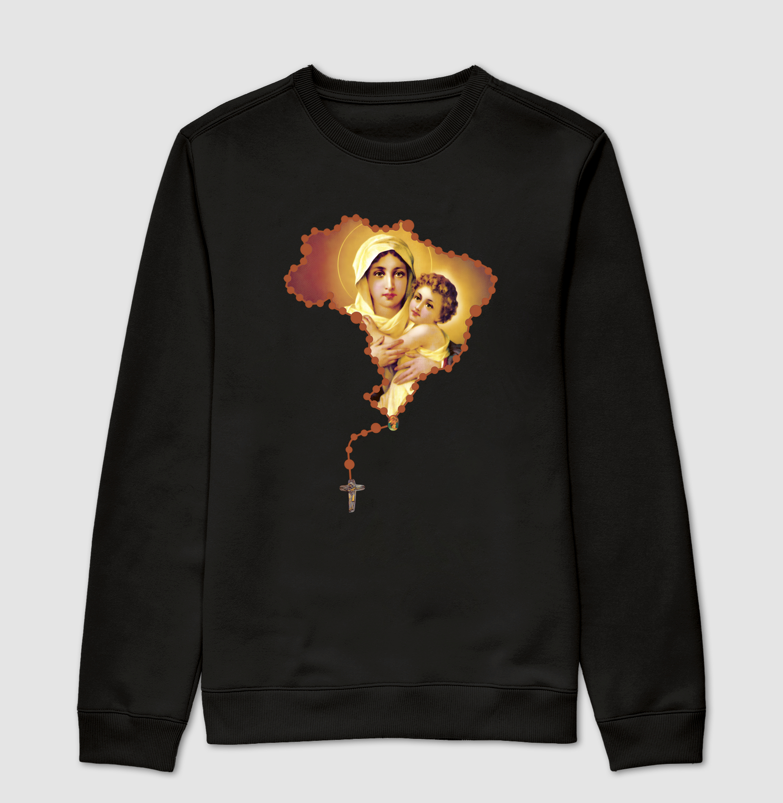 Terço dos homens Marrom