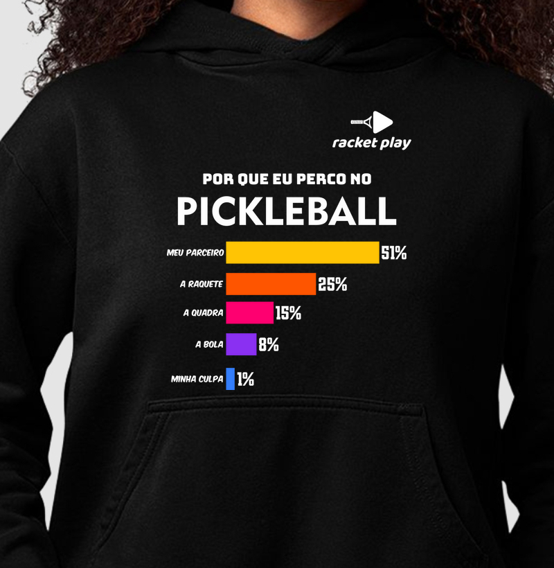 Moletom Capuz Pickleball - Por que perco no Pickleball?