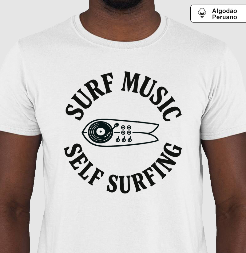 SURF MUSIC - Camiseta Algodão Peruano