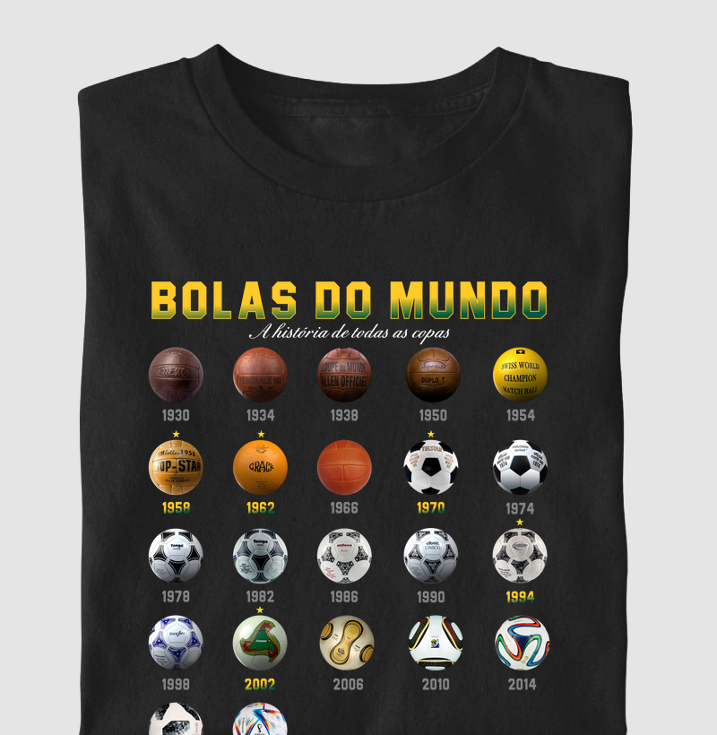 Camiseta Bolas de Futebol
