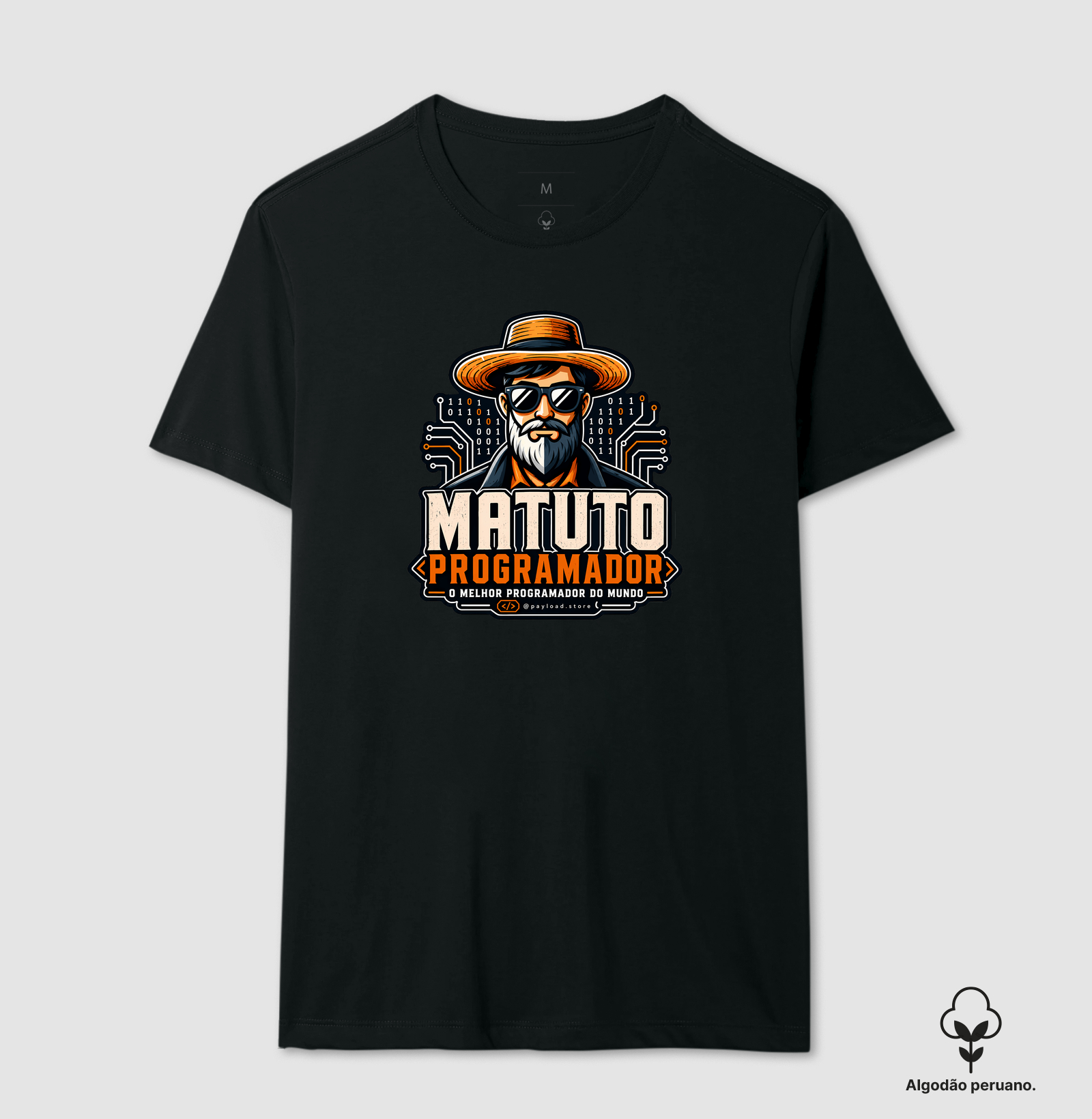 Camiseta Matuto Programador em Algodão Peruano — O Melhor Programador do Mundo