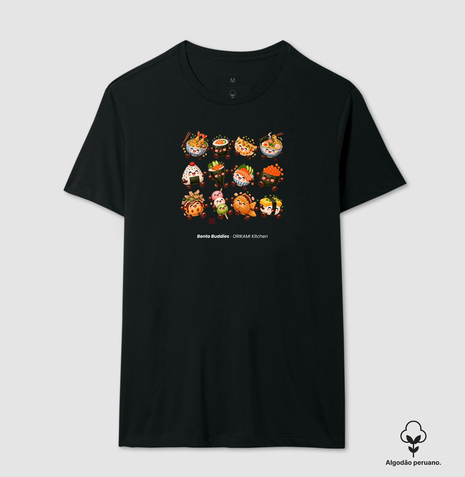 Bento Buddies - ORIKAMI Kitchen - Camiseta Algodão Peruano