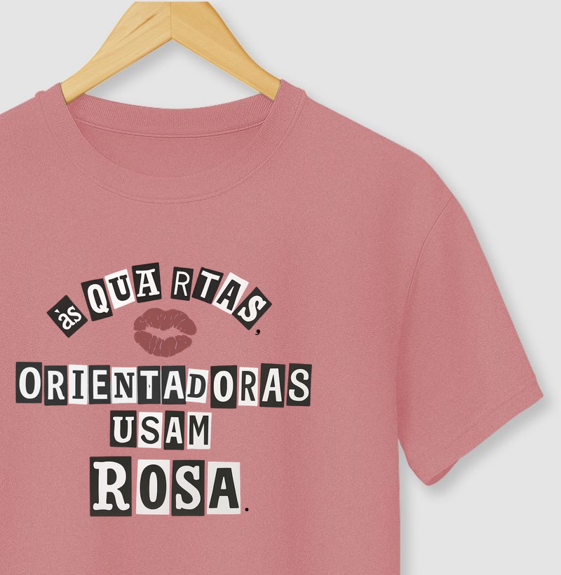 Camiseta | Orientadoras usam rosa 