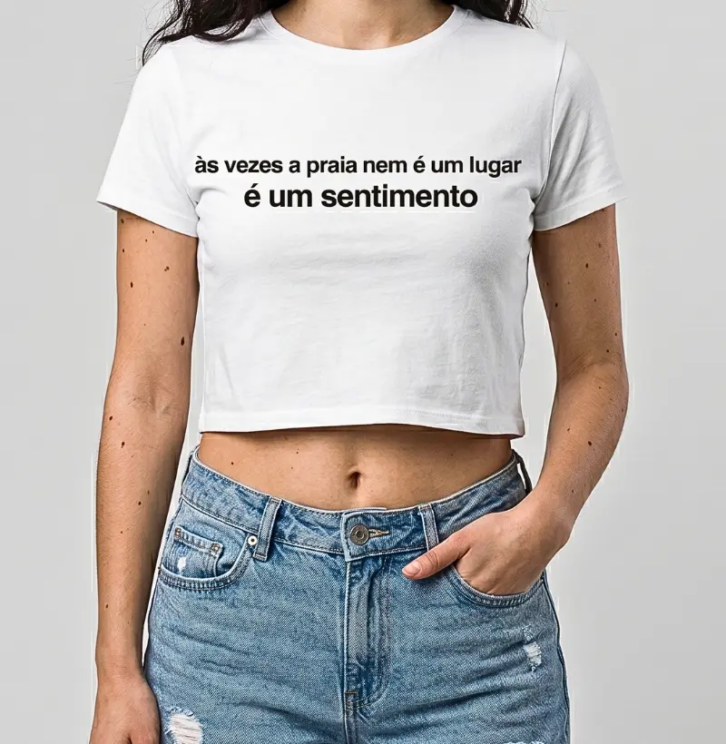A Praia é um Sentimento - Camiseta | Surf For Fun Wear