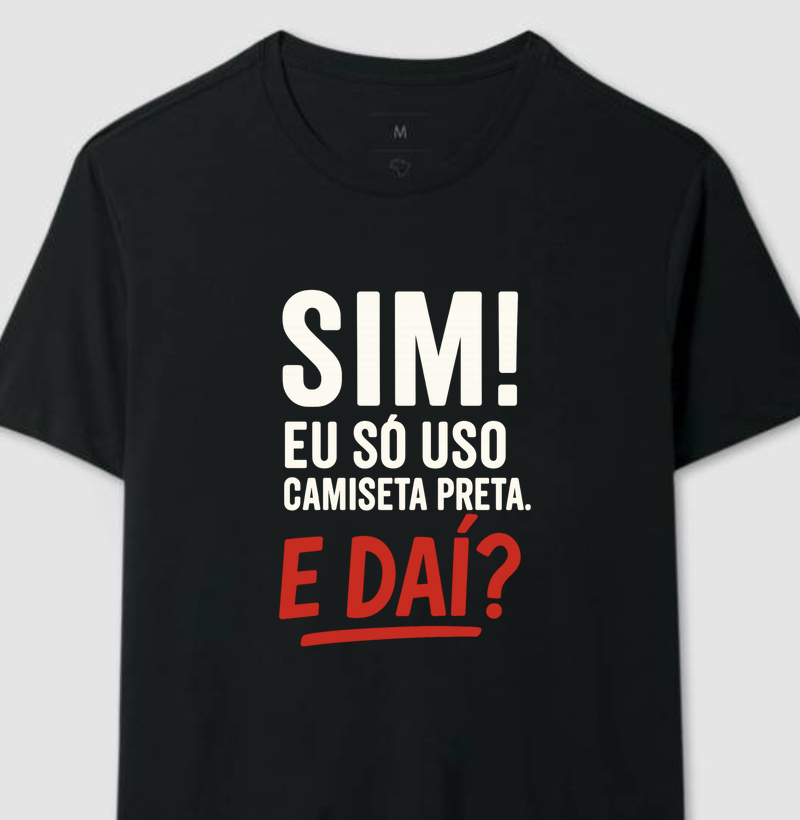 Camiseta Preta!