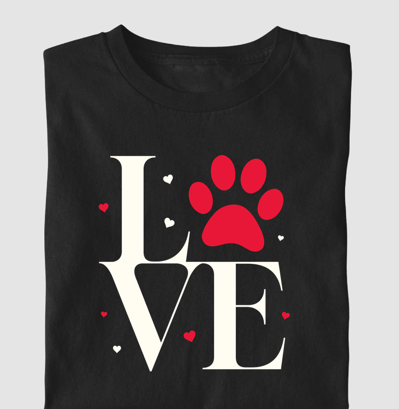 Camiseta Algodão Peruano - Love Pet 
