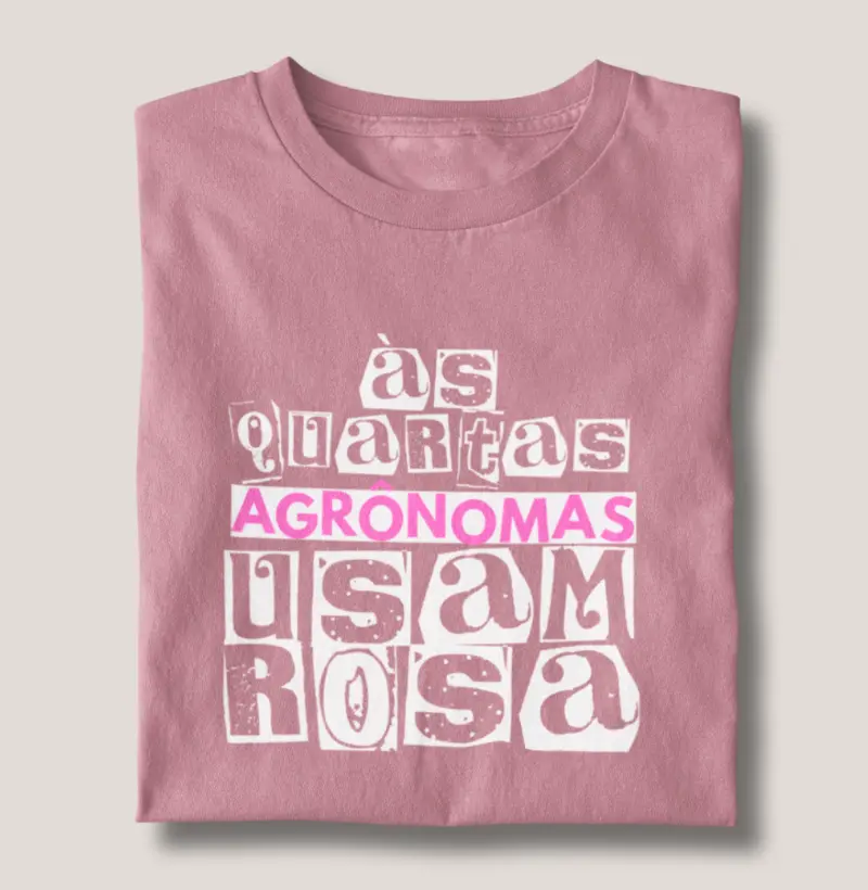 Camiseta Agrônoma Rosa