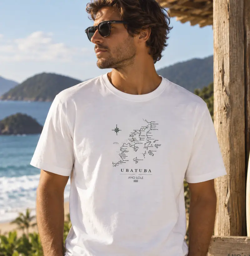 CAMISETA MAPA UBATUBA 