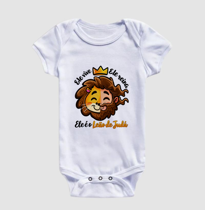 Body Infantil Ele é o Leão de Judá