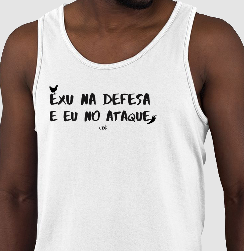Exu na defesa e eu no ataque