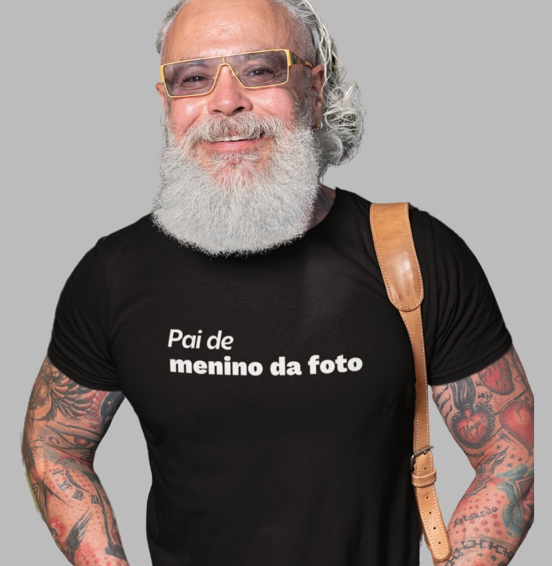 Pai de menino da foto