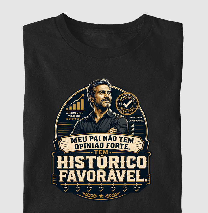 Meu Pai Não Tem Opinião Forte. Tem Histórico Favorável.