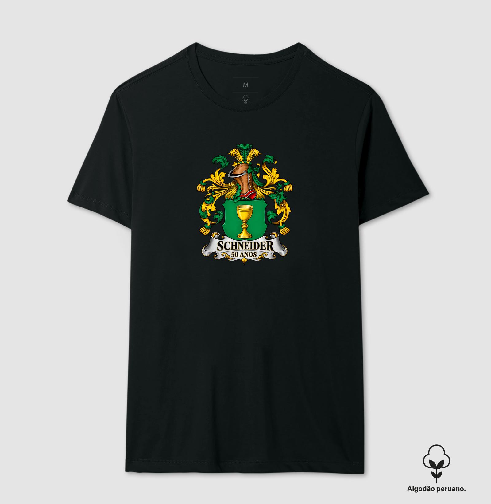SCHNEIDER – 50 ANOS - Camiseta Algodão Peruano
