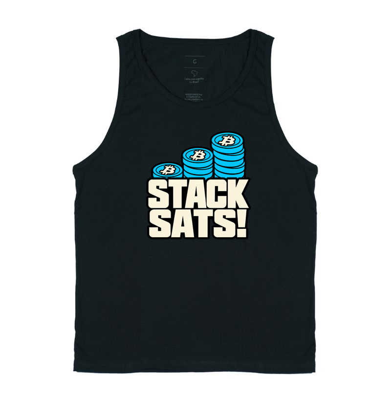 Camiseta Bitcoin Stack Sats - Regata