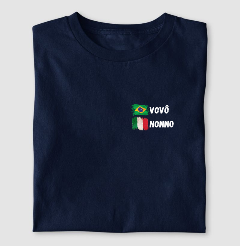 Camiseta Vovô Nonno — Brasil e Itália
