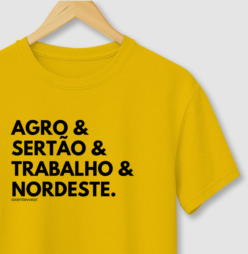 Camiseta Agro, Sertão, Trabalho e Nordeste | OxenteWear