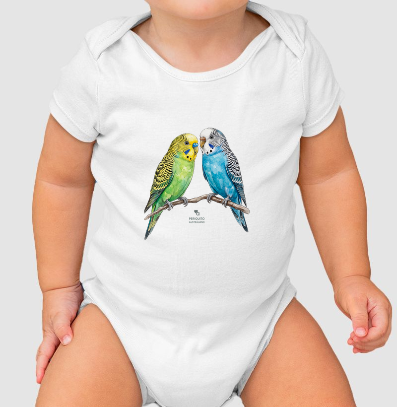 Aves - Periquitos Australianos - Body Infantil