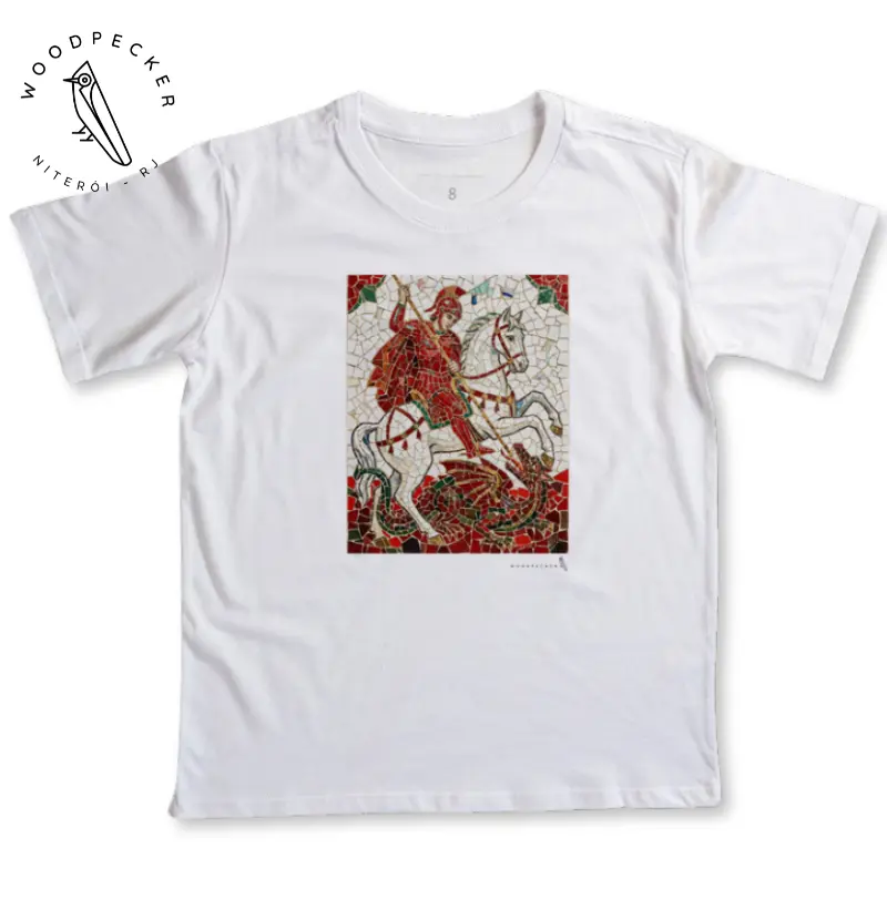 SÃO JORGE MOSAICO VERMELHO