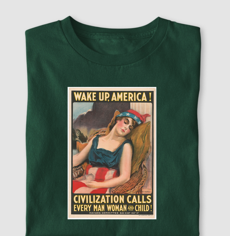Camiseta Wake Up America — 1917