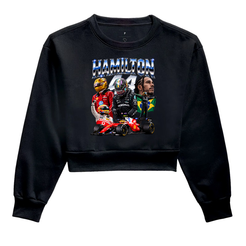 Lewis Hamilton interlagos 2026 - Cropped Moletom