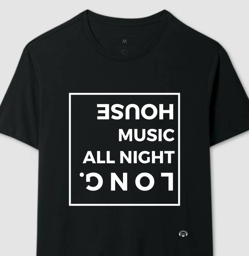 Camiseta House Music All Night Long