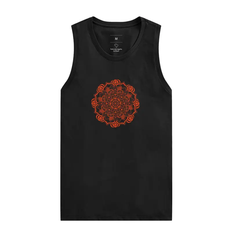 Mandala Vermelha Rosada regata