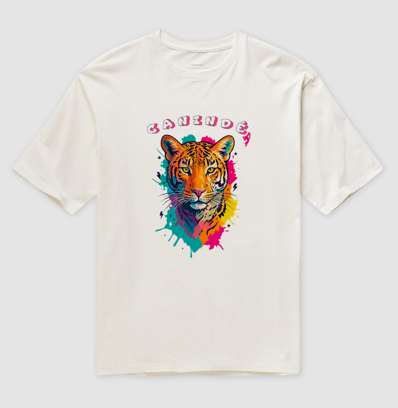 Camiseta Oversized Onça | Origem Eterna — Aion Abstract