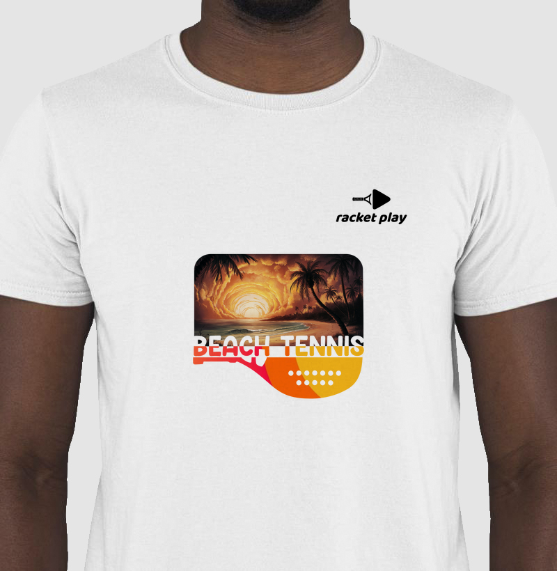 Camiseta Beach Tennis - Sunset Raquete