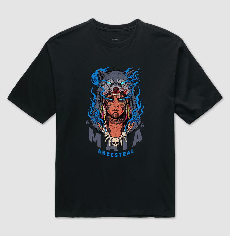 Camiseta Oversized Maia Nightwolf | Gizé — Aion Abstract