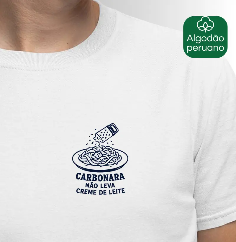 Carbonara não leva creme de leite