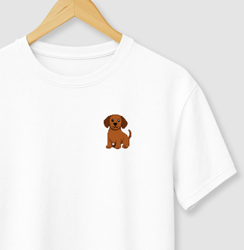 Pixel Dachshund Retrô