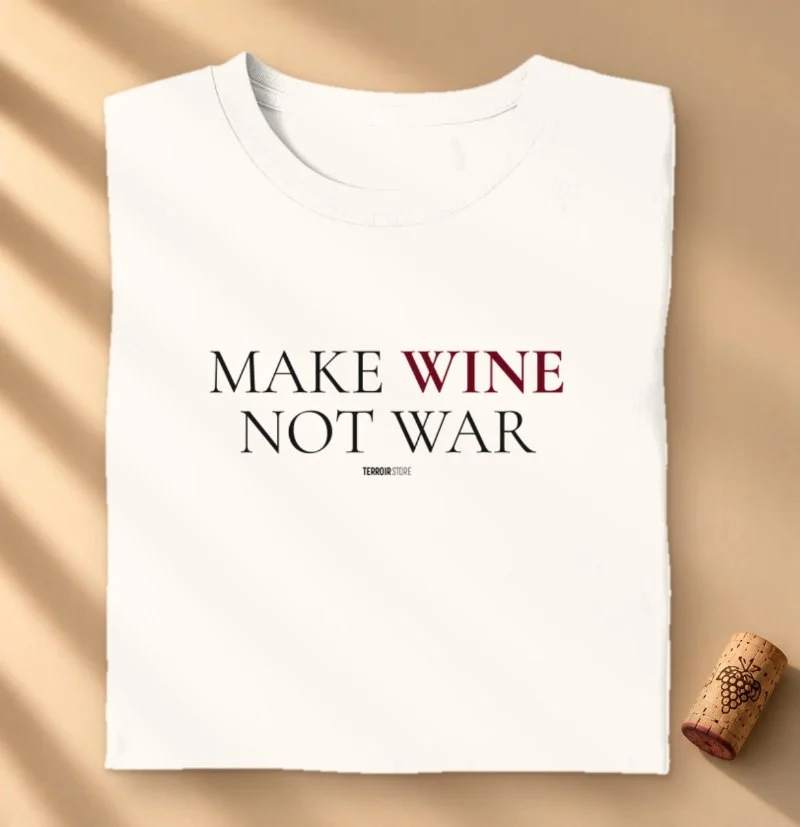 Camiseta Vinho - Make Wine Not War - Camiseta
