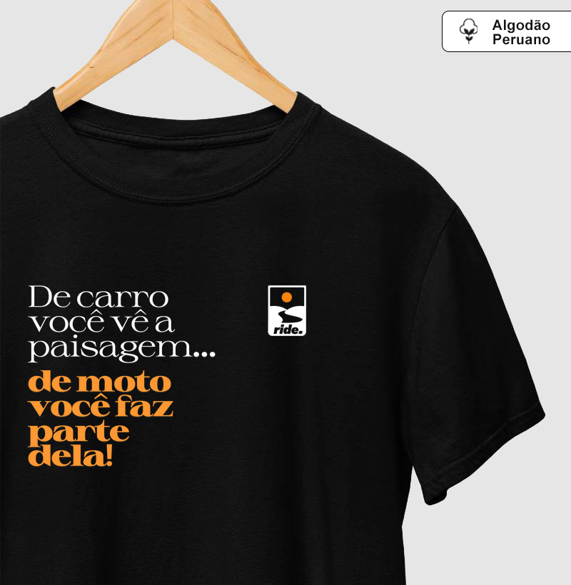De carro você a paisagem, mas de moto!