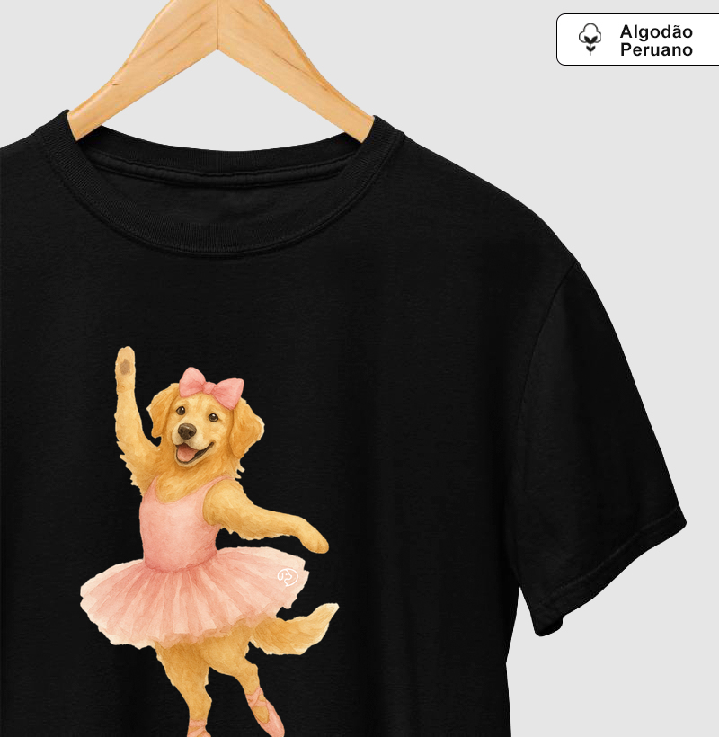 Golden Balet - Camiseta Algodão Peruano
