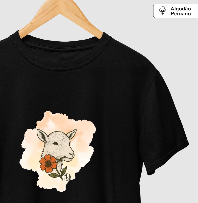 Camiseta Cabra aquarela