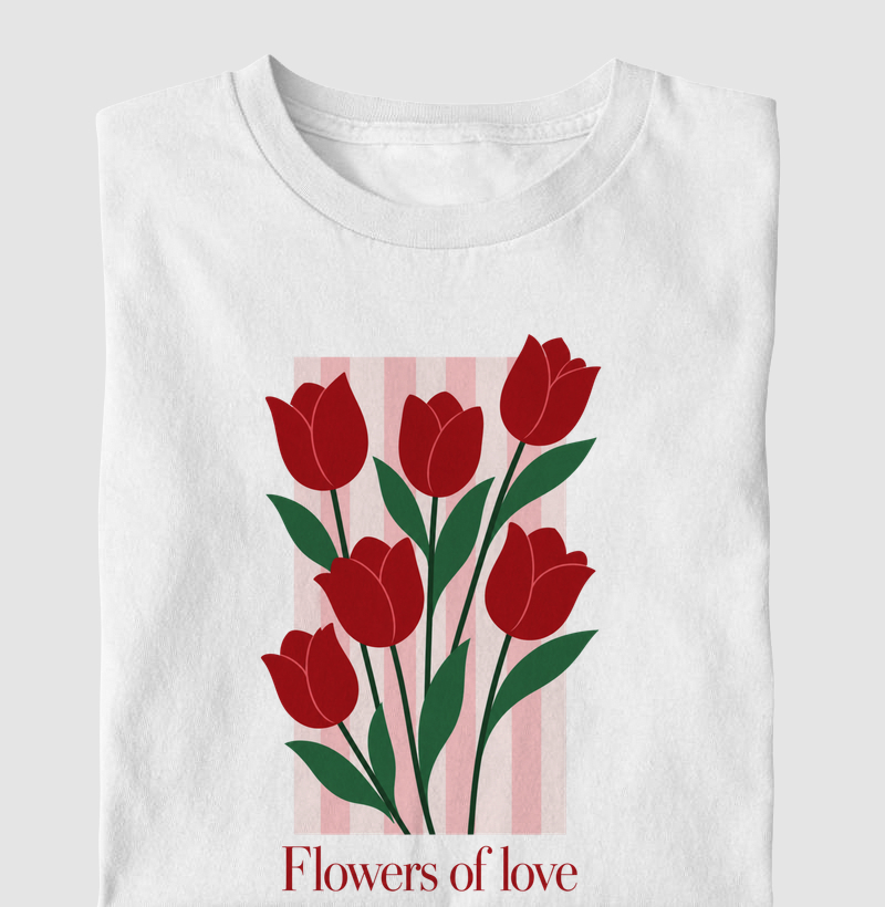 Camiseta Flowers of love - Camiseta