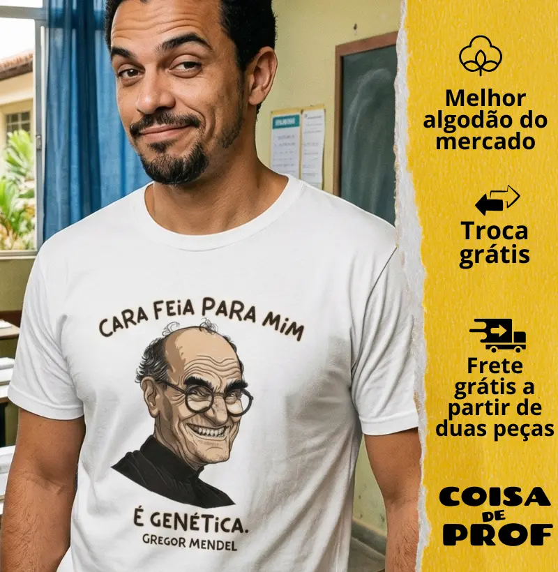 Camiseta Cara Feia É Genética