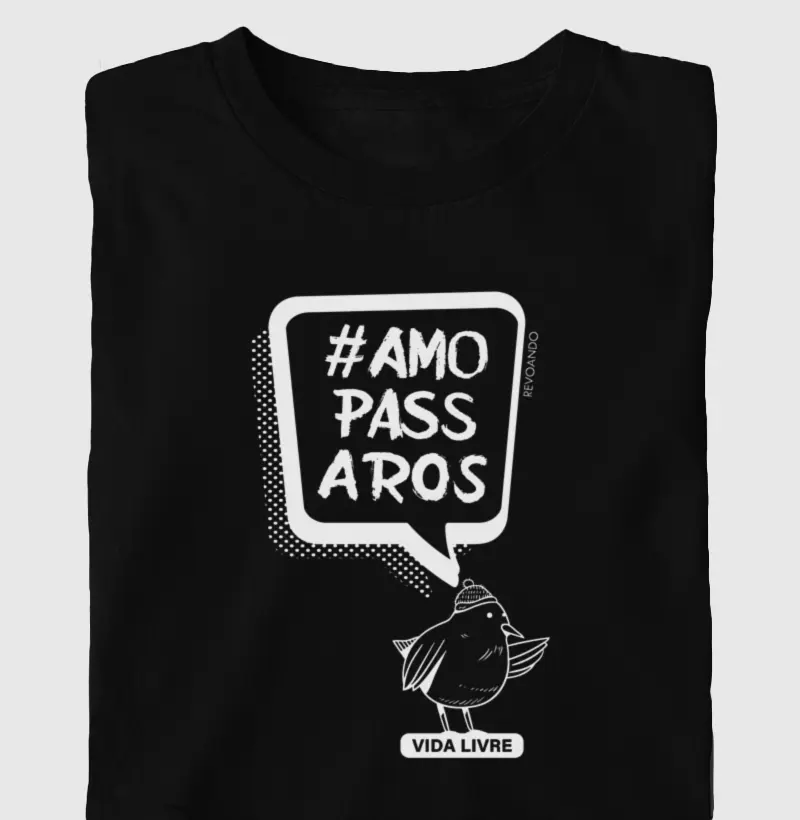 Aves em Texto - Bird de toca - Oversized