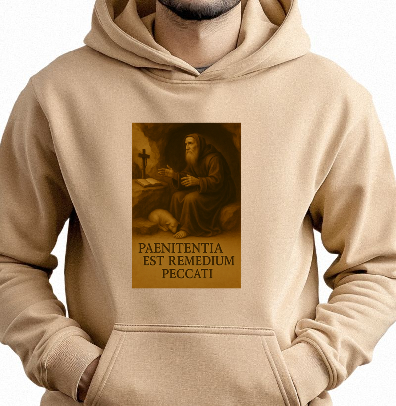 Hoodie Moletom Paenitentia Est Remedium Peccati