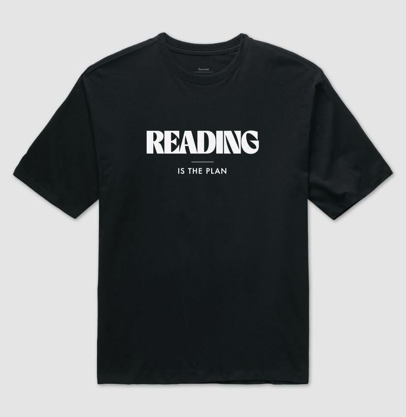 READING IS THE PLAN - Camiseta Oversized