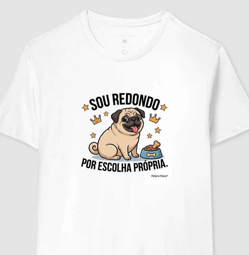 CAMISETA PUG REDONDO - Camiseta