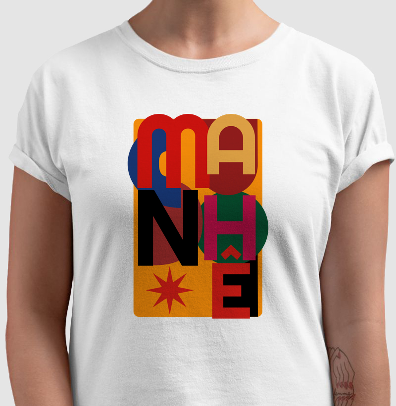 Camiseta oversized Manhê - Algodão Premium